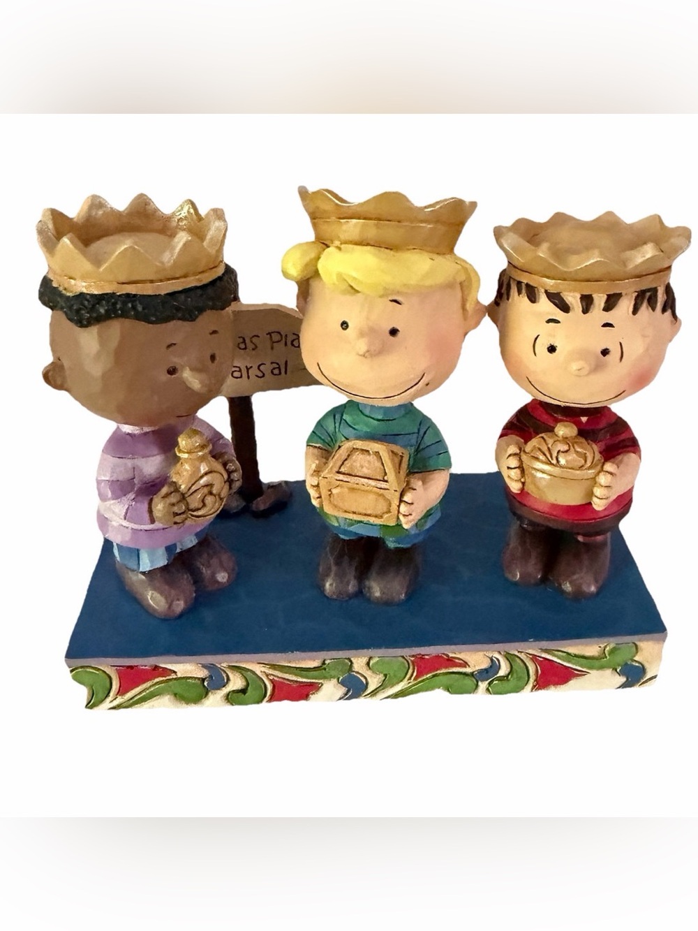 Jim Shore Peanuts Three Wise Men Linus Schroeder Franklin Nativity 4045874 RARE